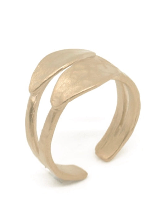 Ring Spring Moon Double, in silber und gold