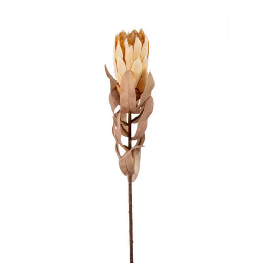 Kunstblume Protea staubbraun 60cm