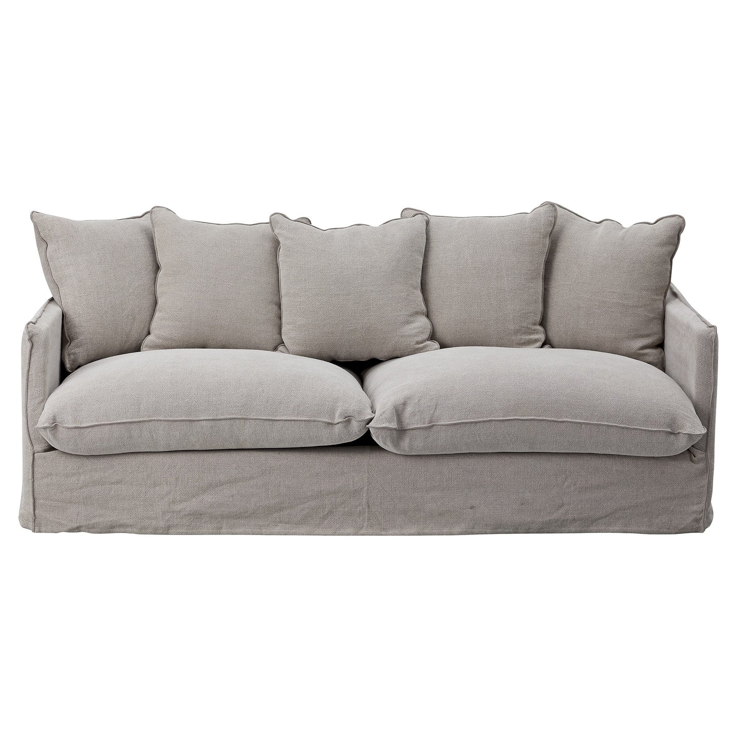 Couch Dara dunkles leinen 210cm