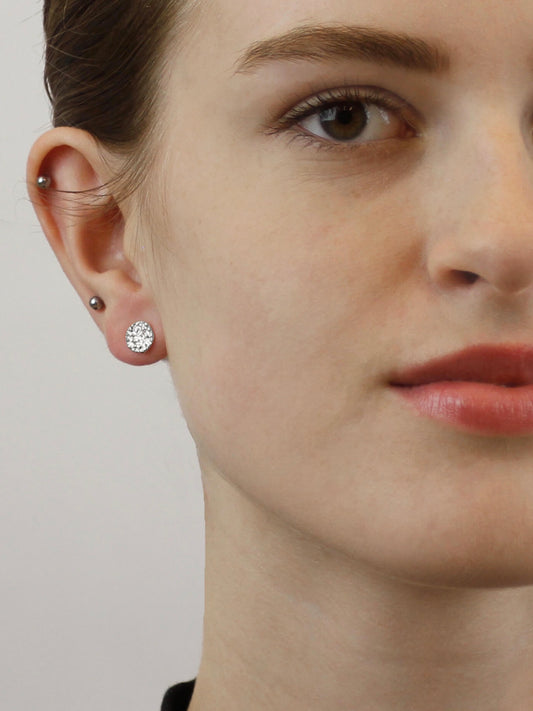 Ohrstecker Audrey Post crystallized silber