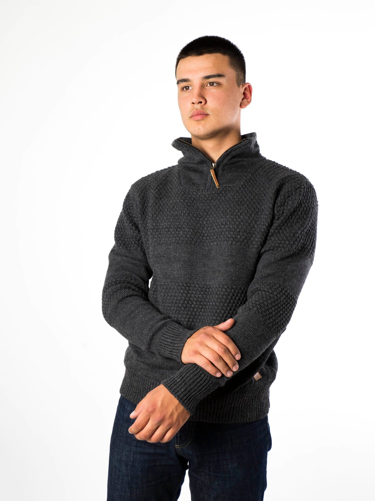 Fuza Wool Troyer Pullover Nyhavn von Fuza Wool of Denmark auf thefjordhouse.com ...