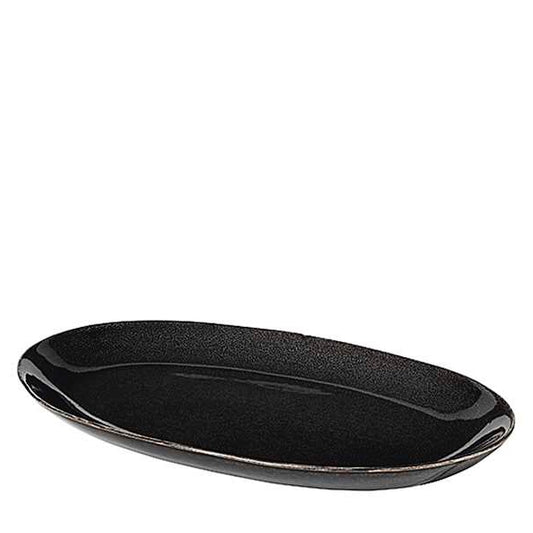 Servierplatte oval Nordic Coal 30cm