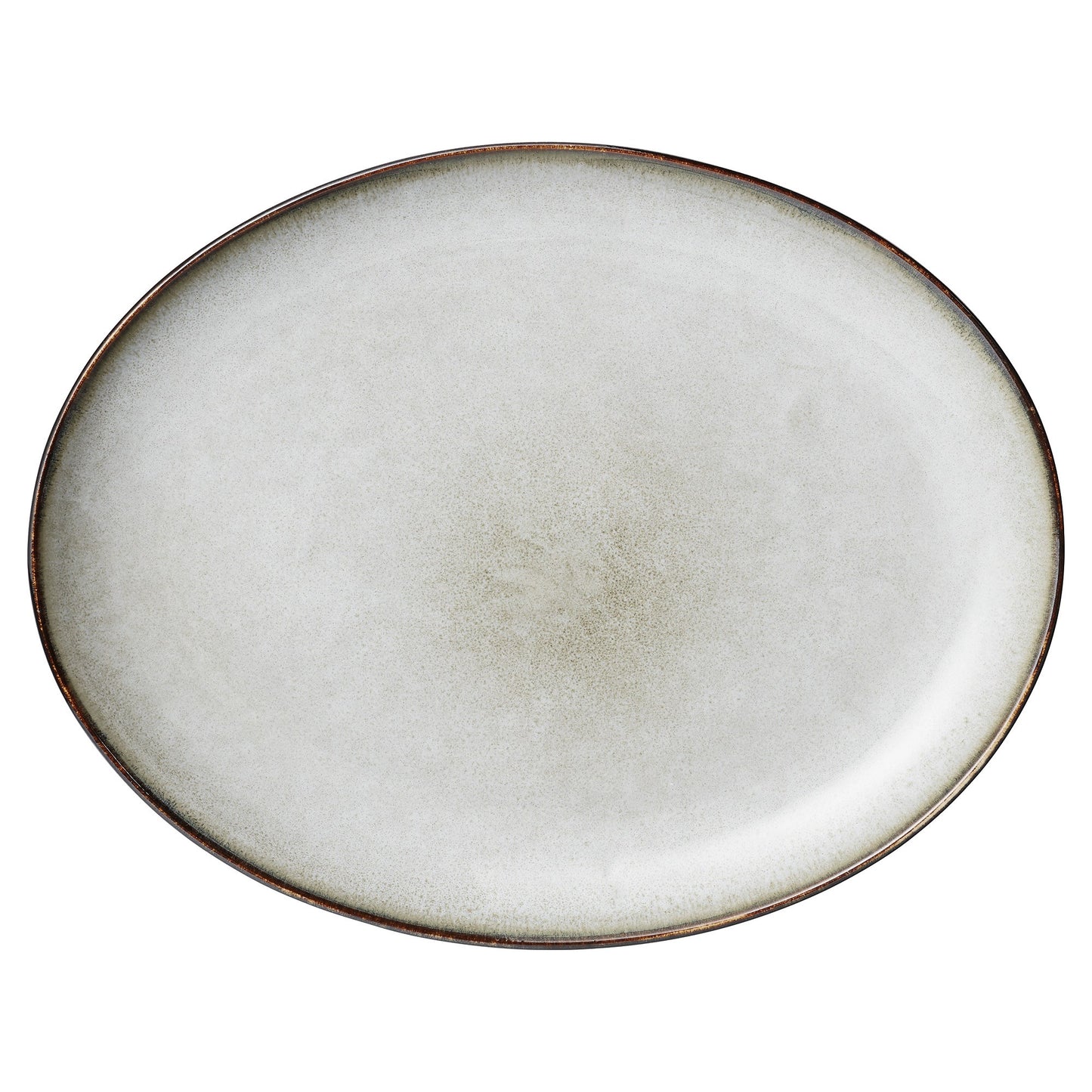 Servierplatte oval Amera grau, in 3 Größen