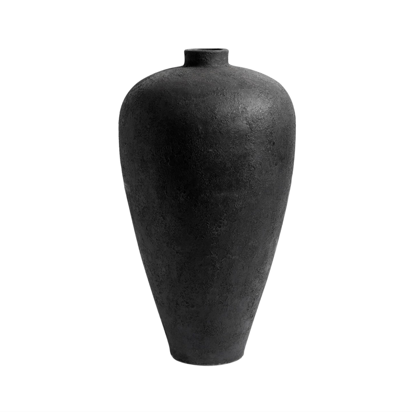 Terracotta Vase Luna black 100cm