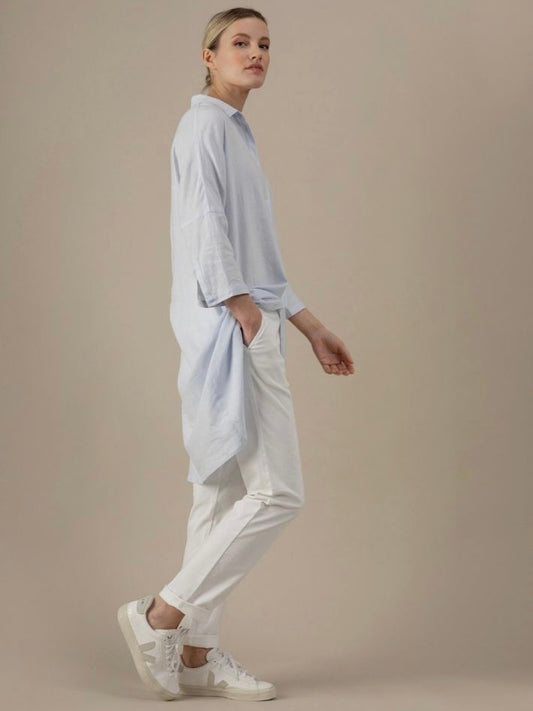 Longbluse Lorenne eisblau