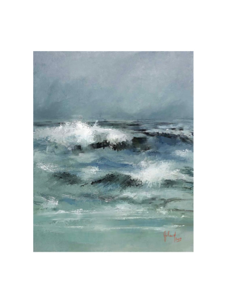 Kunstdruck „Auffrischender Wind von Nordwest“ auf Leinwand, Georg Ireland