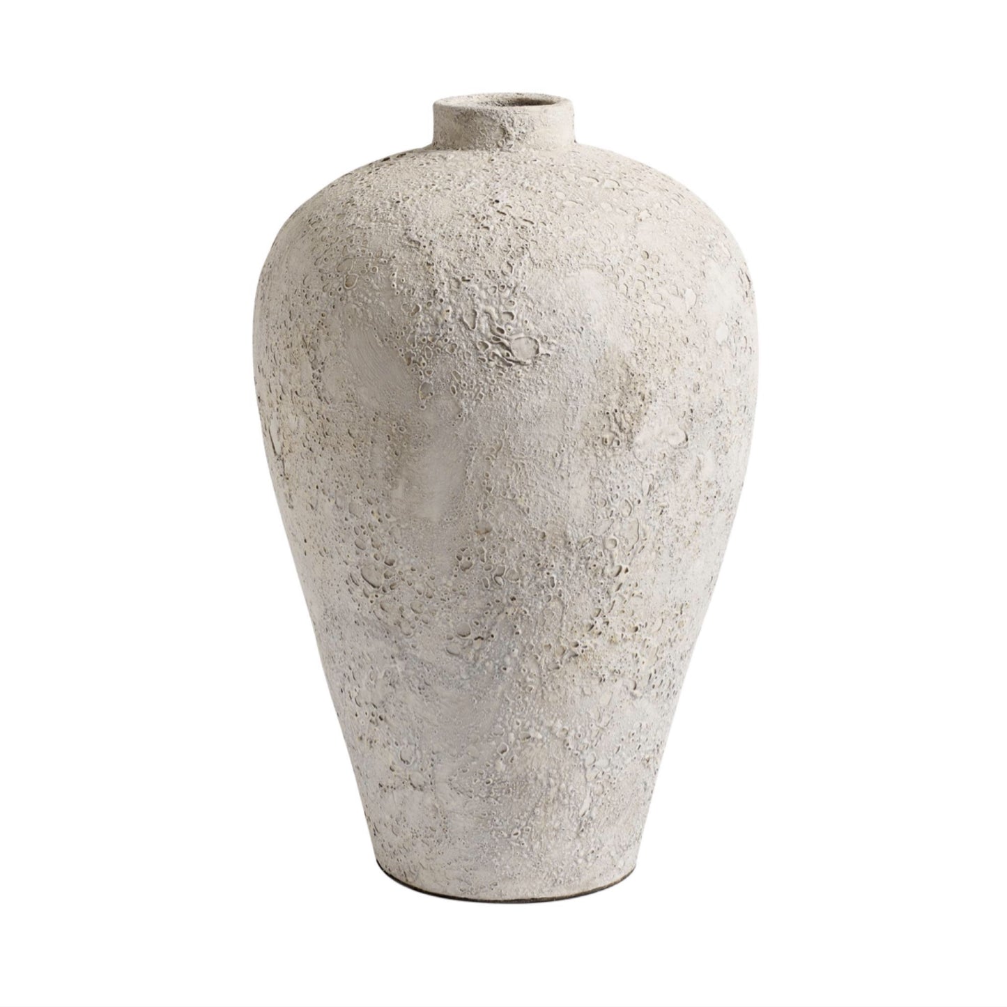 Terracotta Vase Luna grey 60cm