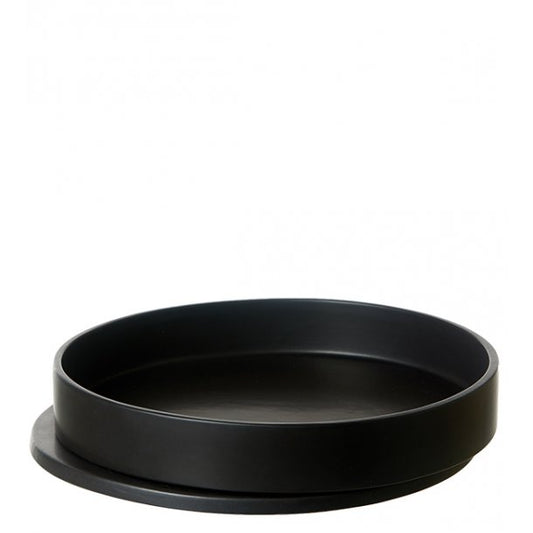 Tablett Balance aus Keramik schwarz