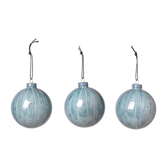 Weihnachtskugel Marble, in 3 Farben