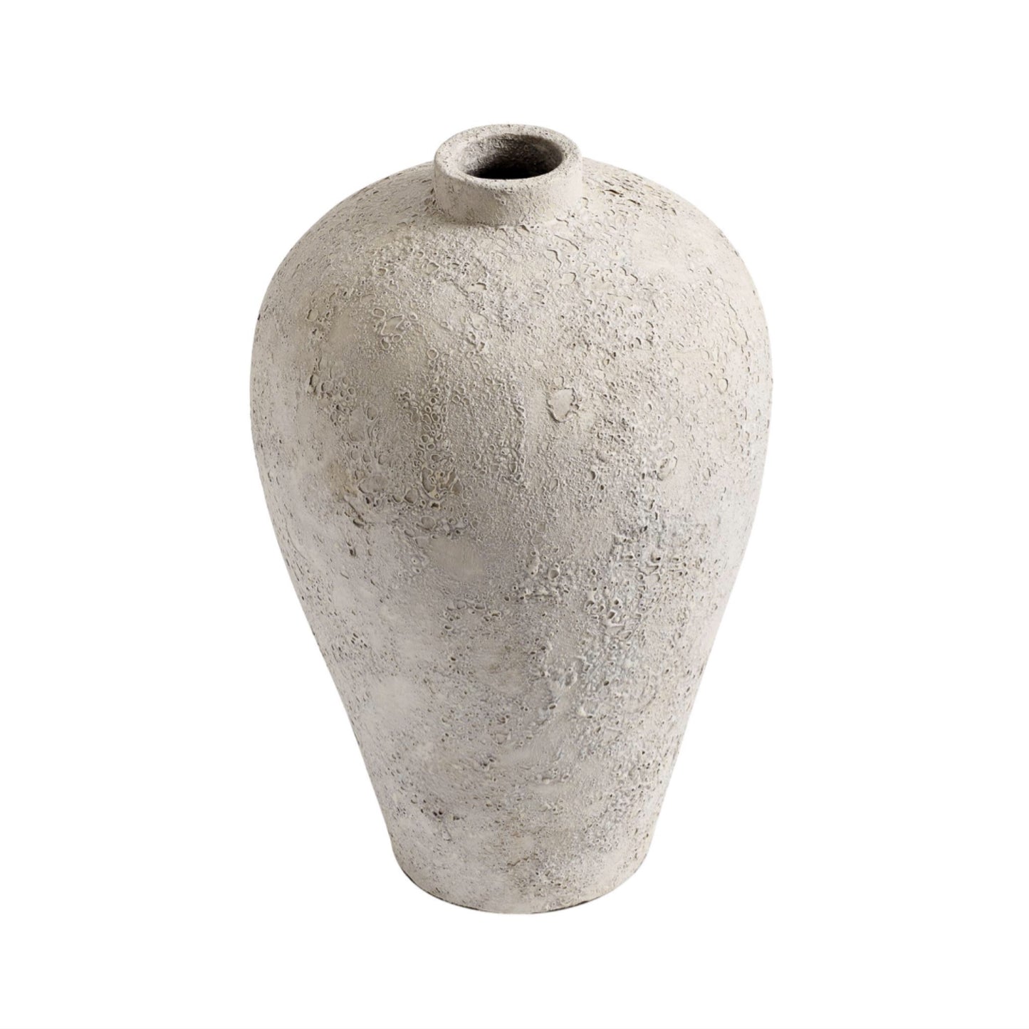 Terracotta Vase Luna grey 60cm