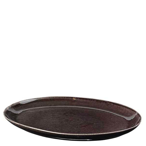 Servierplatte oval Nordic Coal 35,5cm