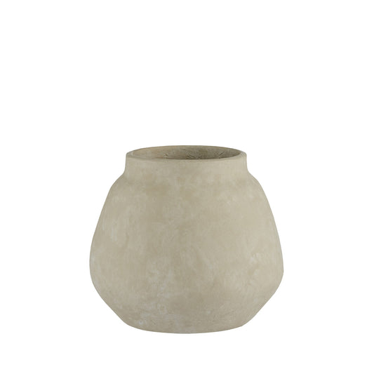 Keramikvase Asielle sand H16cm