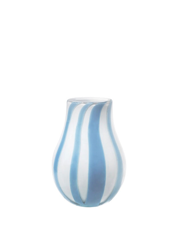 Vase Ada stripe hellblau