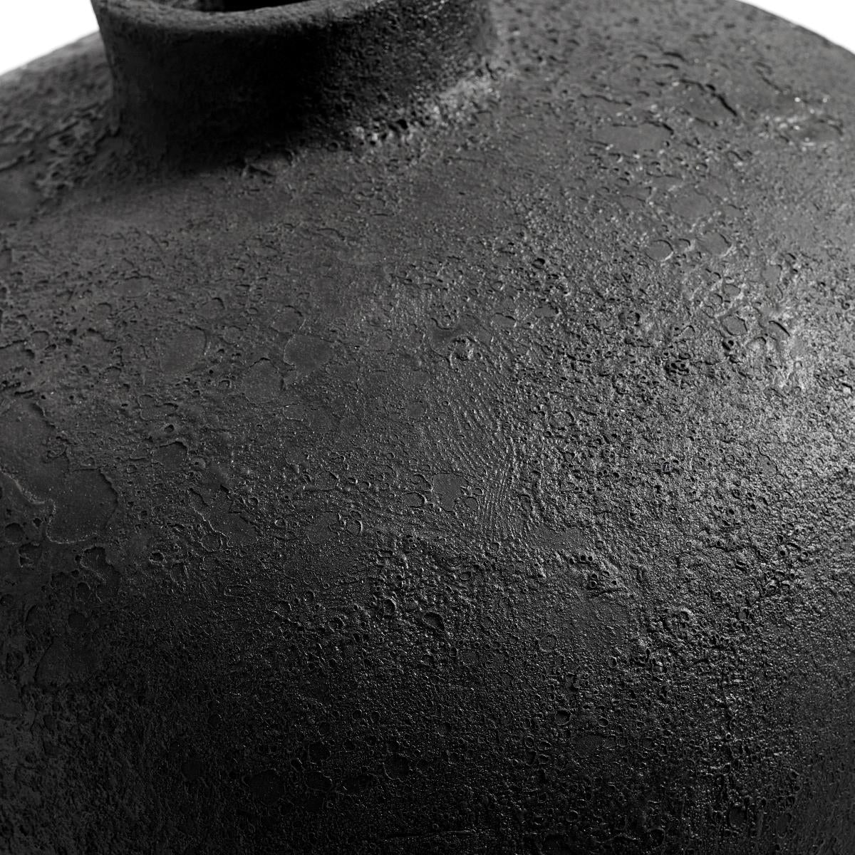 Terracotta Vase Luna black 100cm