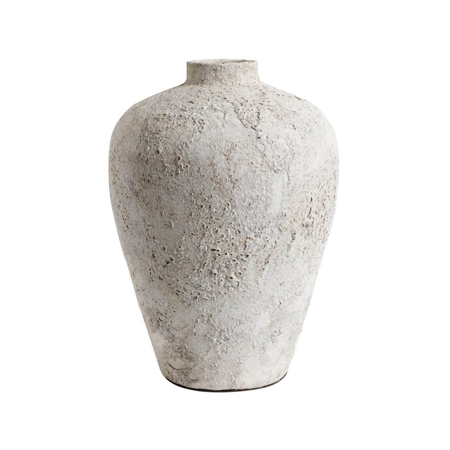 Terracotta Vase Luna grey 40cm