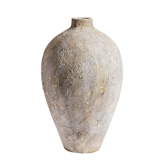 Terracotta Vase Luna grey 80cm