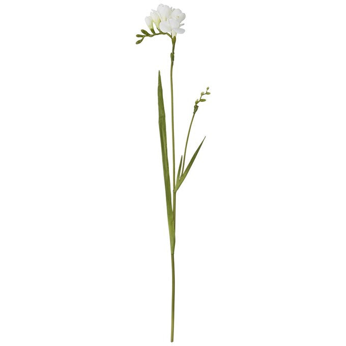 Kunstblume weiße Freesie 60cm