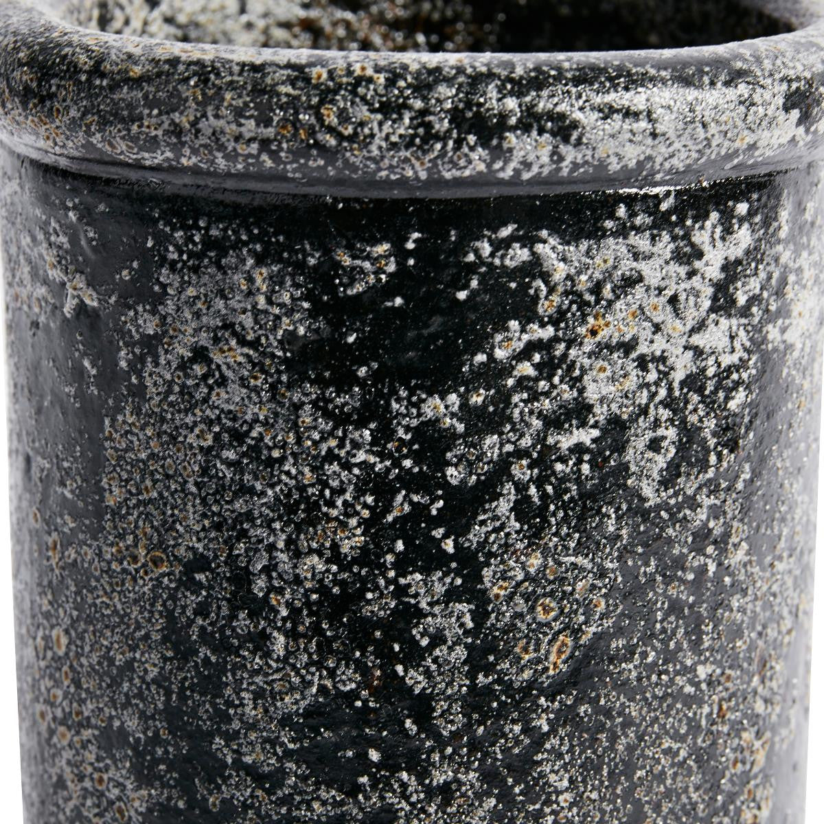 Vase Cylinder metallic finish